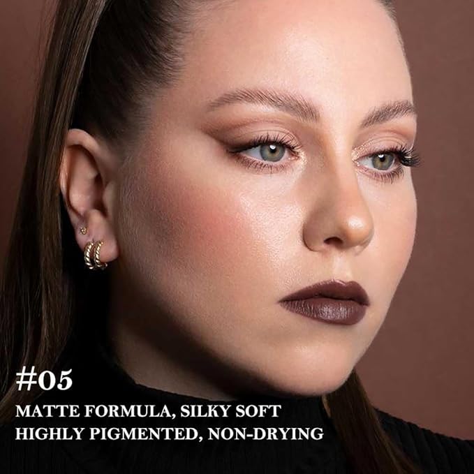 3Pcs Nude Lipstick Lip Liner Matte Sets,Light to Dark High Pigmented Velvet Lipstick Lipliner for Daily Makeup,for Women Long Lasting Waterproof 24 Hours Lip Stick Lip Stain Makeup Gift Sets