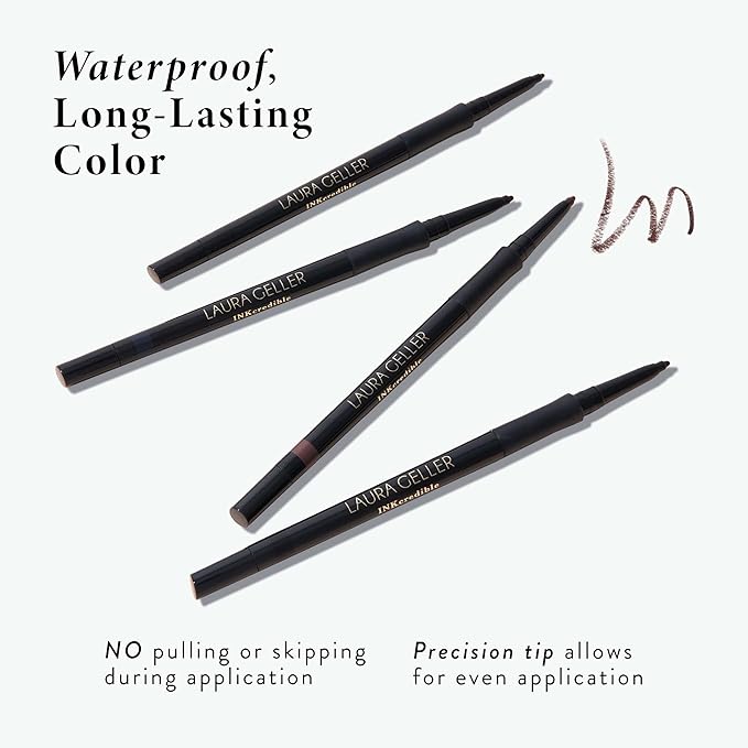 LAURA GELLER NEW YORK INKcredible Gel Eyeliner - Deep Purple - Waterproof Smudge-proof Eyeliner Pencil - Built in Sharpener