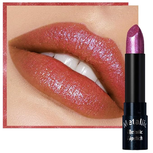 Kaely Glitter Metallic Lipstick, Shimmer Metallic Lipsticks for Women, High Pigmented Lip Gloss Long Lasting Waterproof Smudge Proof 24 Hour, Halloween Makeup, Vegan & Cruelty-Free, 11