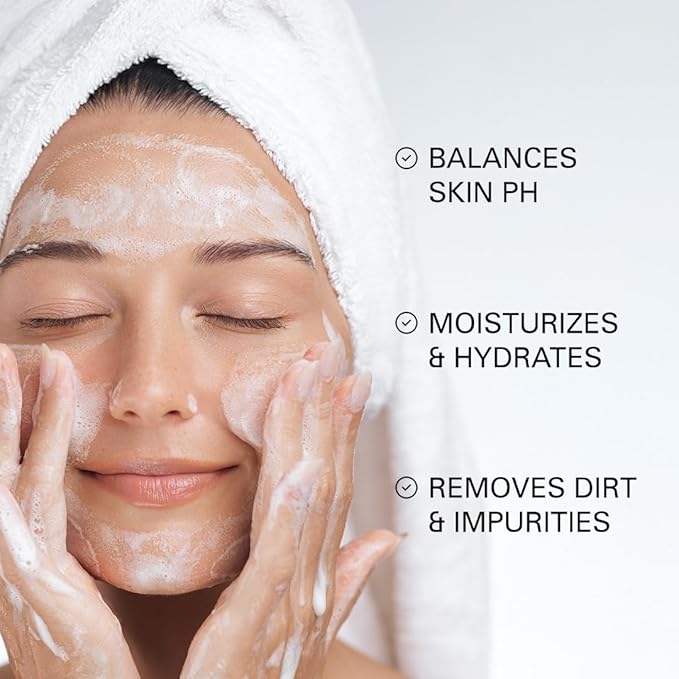 Korean Face Wash [10.14oz] - Ampoule Cleanser - NR Balancing Gentle Face Cleanser - Korean Glass Skin - Balances pH - Moisturizes & Hydrates - Anti-Aging - For All Skin Types - 6 Month Supply