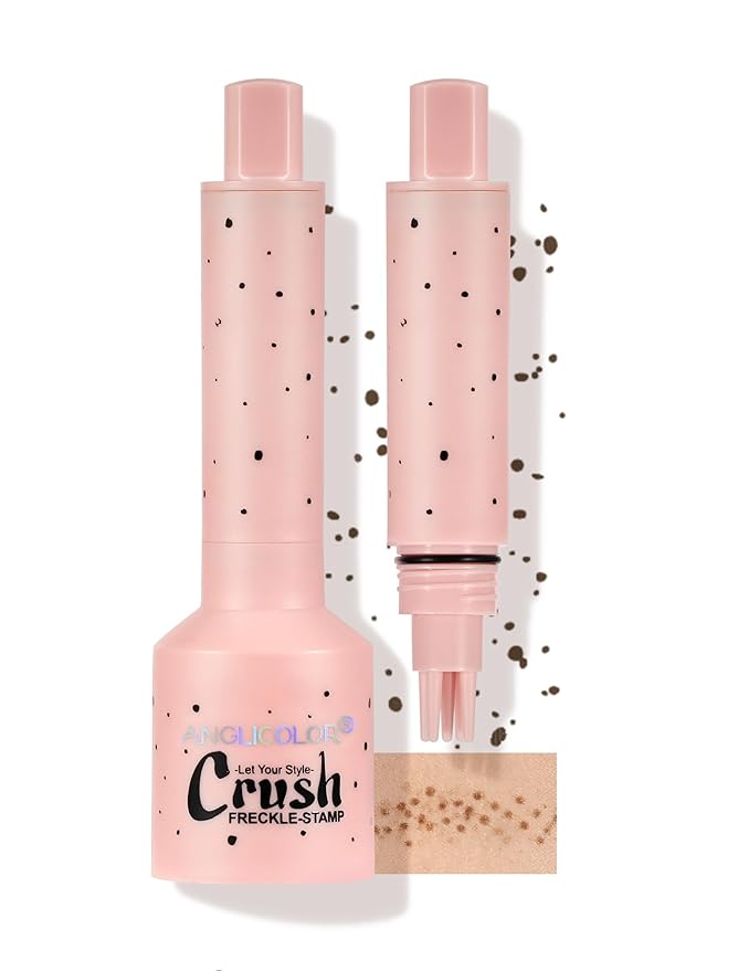 Anglicolor Faux Freckle Pen, Fake Freckle Stamp, Long Lasting, Waterproof, Smudge-proof, Transfer-proof, Natural Sun-kissed Makeup, Suitable for All Skin Types, Vegan & Cruelty-Free (02#Medium, 1.5g)