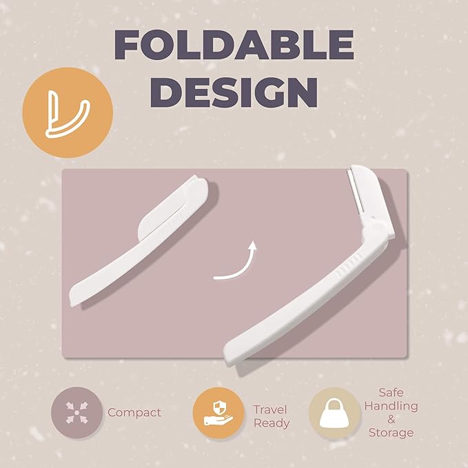 Jasclair Dermaplaning Razor (9 Count) – Face Razors for Women for Peach Fuzz, Eyebrow Shaping & Gentle Exfoliation – At Home Facial Shaver for Smooth Skin & Flawless Makeup Prep