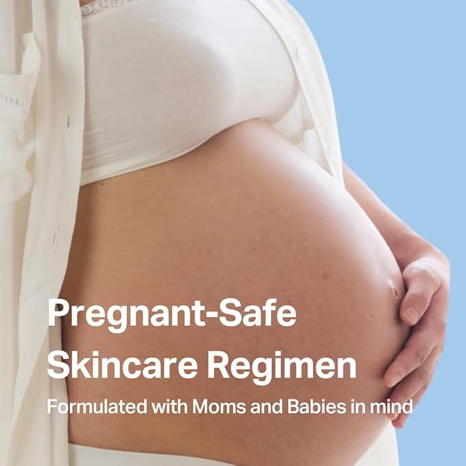 Y'OUR Non-Toxic, Pregnancy-Safe Skincare Set – 5-Step System with Cleanser, Day Cream, Serum, Night Cream & Hydration Serum – Soothing & Rejuvenating – Gentle and Non-Comedogenic Formula.