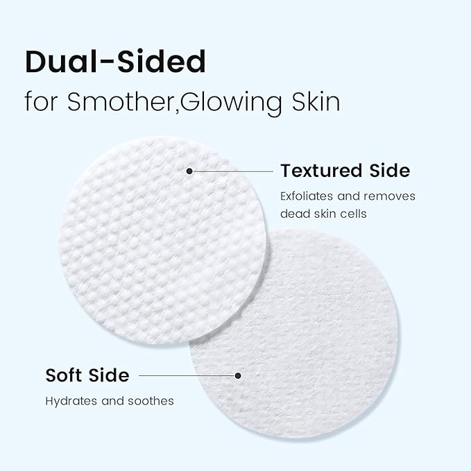 Salicylic Acid Toner Pad, Alcohol-Free Extra Large Daily Facial Exfoliating Toner Pads with BHA & AHA for Soothing Skin & Pore Care Deep Hydration Korean Skincare (75 Counts)