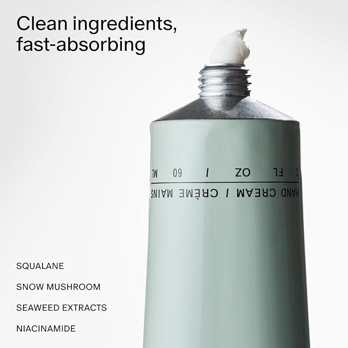 Salt & Stone Hand Cream for Women & Men | Bergamot & Hinoki | Hydrates, Nourishes & Softens Skin | Restores Dry Cracked Hands | Fast-Absorbing | Cruelty-Free & Vegan (2 fl oz)