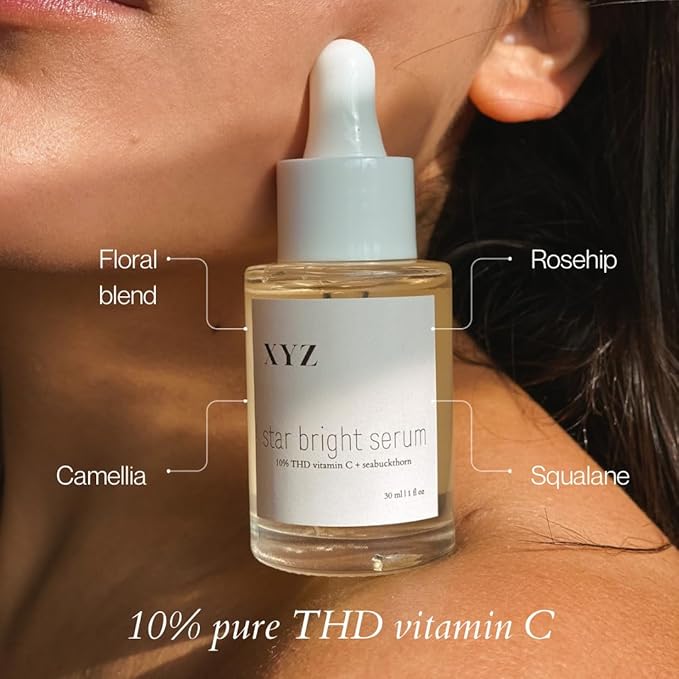 Star Bright Vitamin C Serum - Brightening Face Serum with THD Vitamin C, Rosehip, and Sea Buckthorn | Brighten and Even Skin Tone | Target Signs of Aging | 1 fl oz (30 mL)