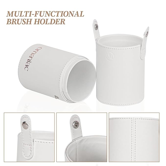 OMANIAC Makeup Brush Set， 20Pcs Professional Makeup Brushes for Foundation,Powder,Eyeshadow,Concealer Cream,Blush Buffe etc,with White Makeup Brushes Kit Case