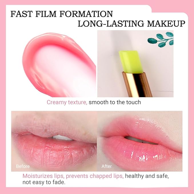 Kaely 2Pcs Avocado Hydrating Lipstick Tinted Lip Balm, Color Changing PH Lipstick Makeup, Korean Magic Lip Stain Long Lasting Waterproof, labiales magicos 24 horas originales