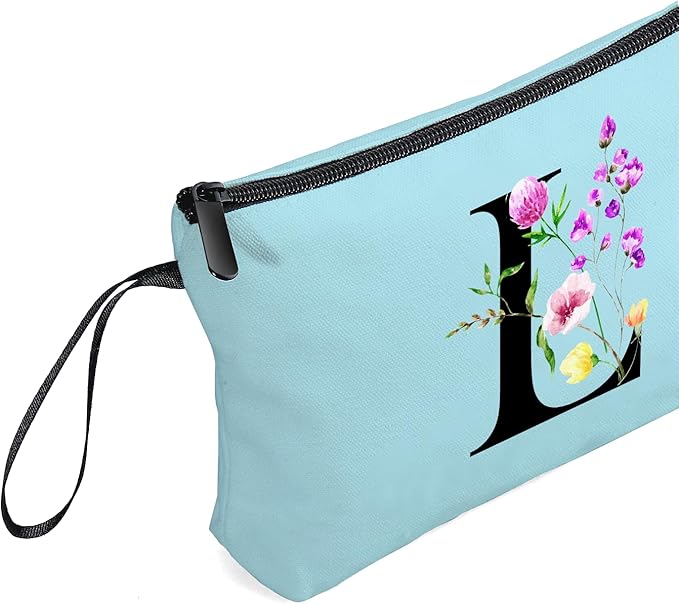 Birthday Friendship Bridesmaid Team Gifts for Employees Women Mom Aunt Daughter Teenage Girl Personalized Make up Cosmetic Bag Travel with Mirror Mothers Day Christmas Graduation L