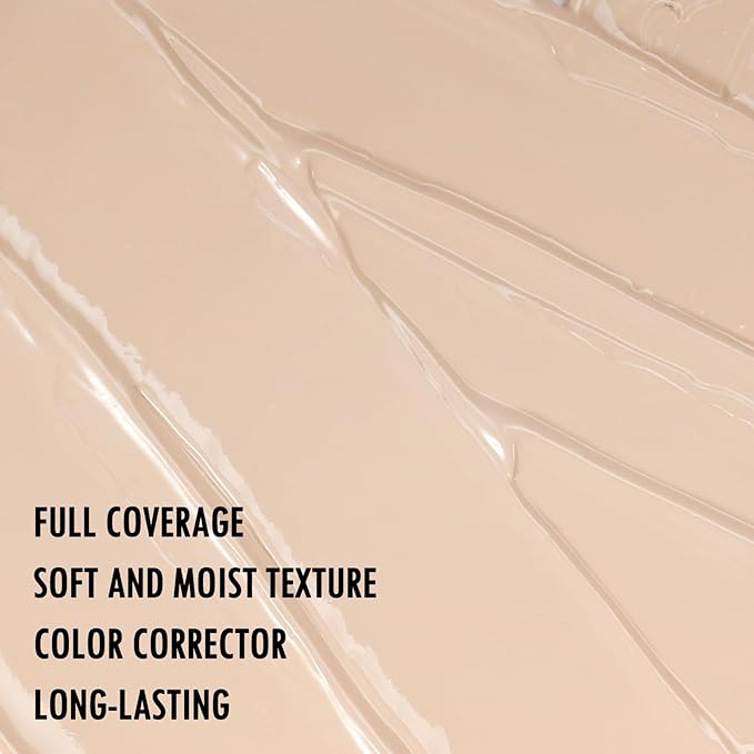 Liquid Concealer, Under Eye Full Coverage Concealers for Dark Circles, Fine Lines, Redness,Waterproof, Firming,Color Correcting Long lasting Makeup Concealer for Women(01#Light, 0.42 Fl Oz)