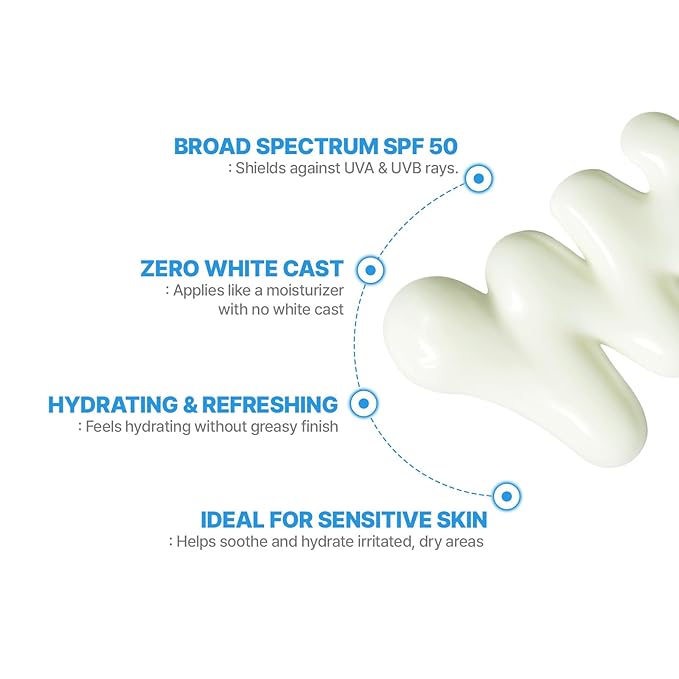 Cell Fusion C Aquatica UV Defense Face Sunscreen SPF 50, No White Cast, Hydrating SPF Moisturizer with PDRN, 50ml / 1.69 fl.oz