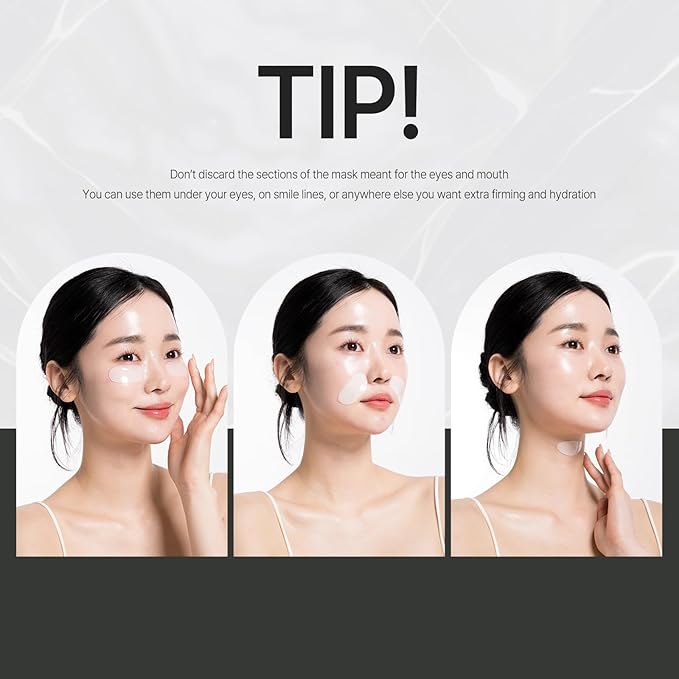 Vegan Mucin Lifting Hydrogel Collagen Face Mask 15ea Ultimate Hydration, Improves Skin Texture, Soothing, Elasticity, Glowing Skin, Reduces Fine Lines & Wrinkles, Made in Korea OHMYPURE (15, Vegan)