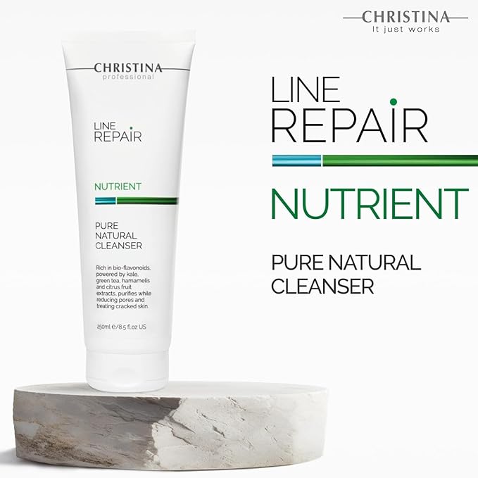 -CHRISTINA- Line Repair - Nutrient Pure Natural Cleanser For All Skin Types 250ml / 8.5 fl.oz