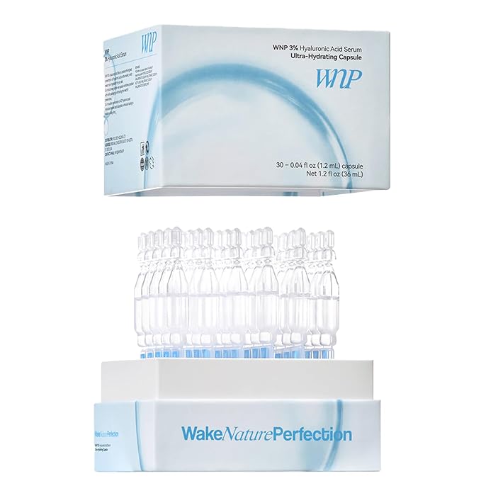 WNP Skincare Trio – Hyaluronic Acid Ampoules + Oil Suspension Serum + Dual Clay Mask for Deep Hydration, Barrier Repair, Oil Control & Pore Cleansing – For Dry & Sensitive Skin