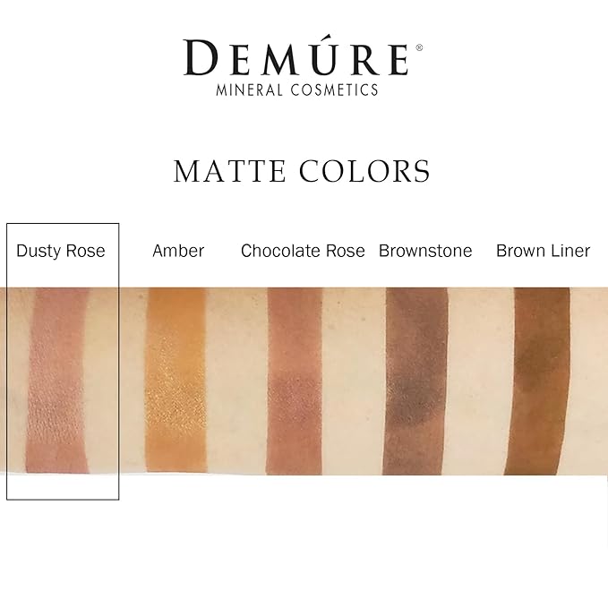 Demure Mineral Make Up (Dusty Rose) Eye Shadow, Matte Eyeshadow, Loose Powder, Eye Makeup, Professional Makeup