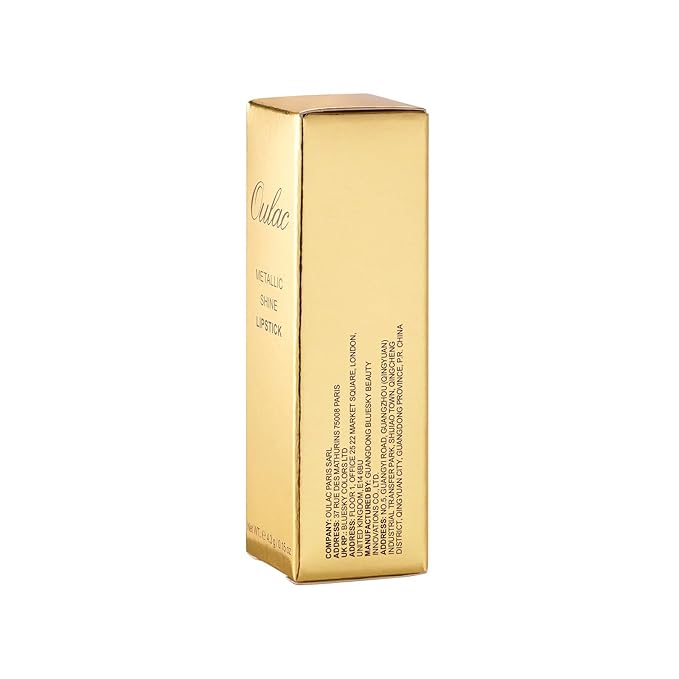 Oulac Matte Lipstick with Glow Metallic Finish - Vegan Lipstick for Women, Creamy Texture, Hydrating Clean Beauty Formula, High-End Magnetic Hook Design, GM15 She's A Lover