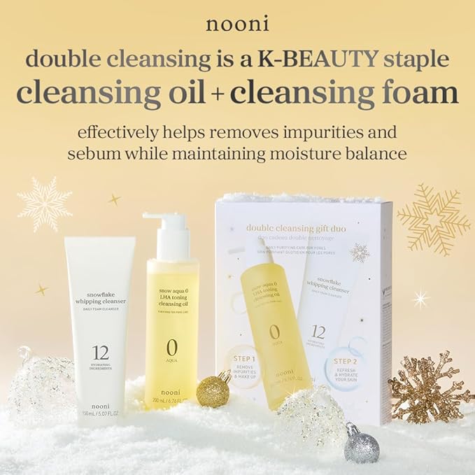 NOONI Double Cleansing Duo Gift Set & Marshmallow Whip Maker Bundle