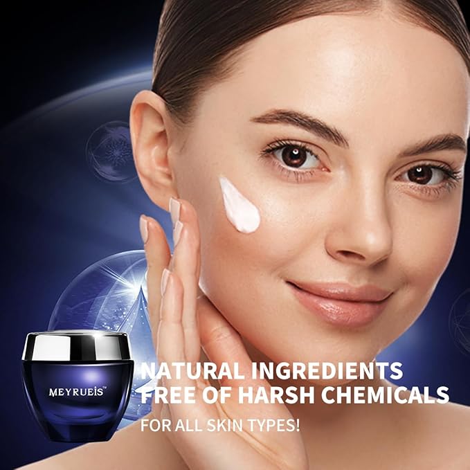 MEYRUEIS Anti-Aging Moisturizer Face Cream, Moisturize Without Oil, Fast-Absorbing, Deeply Nourishing, For All Skin Types, 1.75 Fl Oz