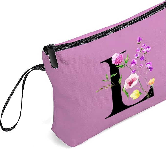 Birthday Friendship Bridesmaid Team Gifts for Employees Women Mom Aunt Daughter Teenage Girl Personalized Make up Cosmetic Bag Travel with Mirror Mothers Day Christmas Graduation L