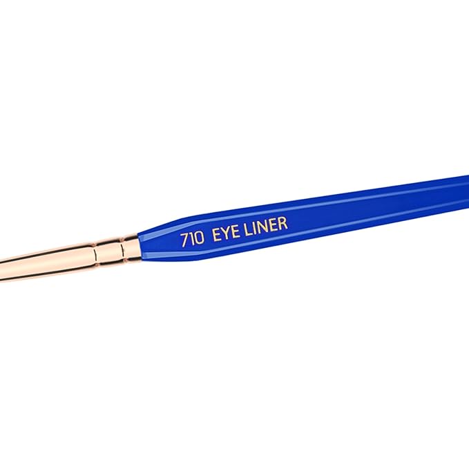 Bdellium Tools Professional Makeup Brush - Golden Triangle 710 Eye Liner - With All Vegan and Soft Synthetic Fibers, For Lining the Eyes (Blue, 1pc)