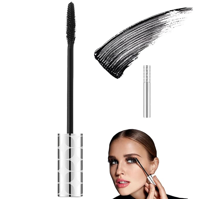 Mascara for Older Women 60 Plus, Mascara Volume and Length for Mature Women with Thinning Lashes, Non Clumping Waterproof Long Wear (Black*1)