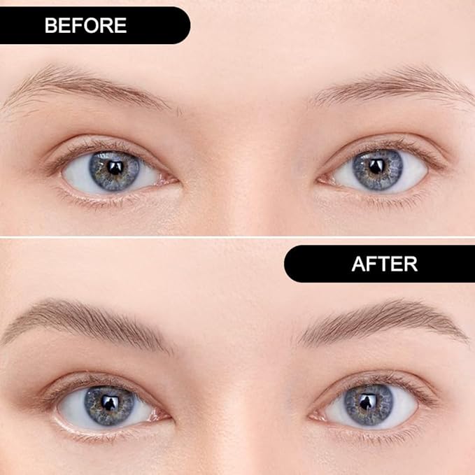 Kaely 2 Color Eyebrow Powder Makeup Kit, Eye Brow Contour Palette for Beginners, Long Lasting Waterproof Eye Brow Powder with Brow Brush, Get Full Defined Natural Brows, 02 Grey+Dark Brown