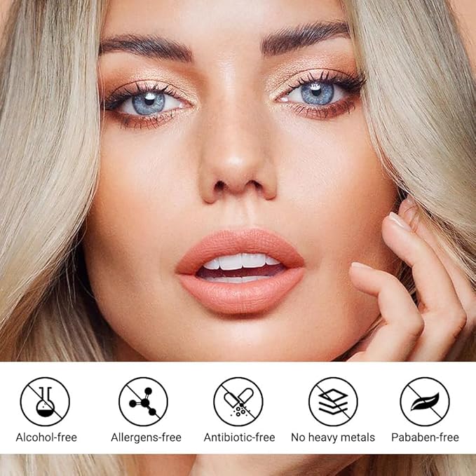 evpct Lip Tains Peel off, Peel off Lip Liner Tattoo Lip Stain Tint Gloss Marker Makeup, Long Lasting Waterproof 24 Hours Matte Finish Transfer-proof Pigmented Color Stay Lipsticks, 115 Orange Red