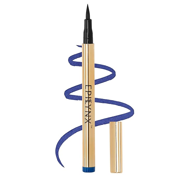 Waterproof Eyeliner - Smudge-Proof Liquid Eyeliner Pen with Precision Tip for Smooth, Long-Lasting Application - Vegan, Hypoallergenic & Gluten-Free Eye Liner - 2mL Blue