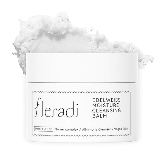 Edelweiss Cleansing Balm – Vegan Makeup Remover and Face Cleanser with Natural Flower Extracts. Korean Skincare, No Parabens or Sulfates (3.38 fl oz)