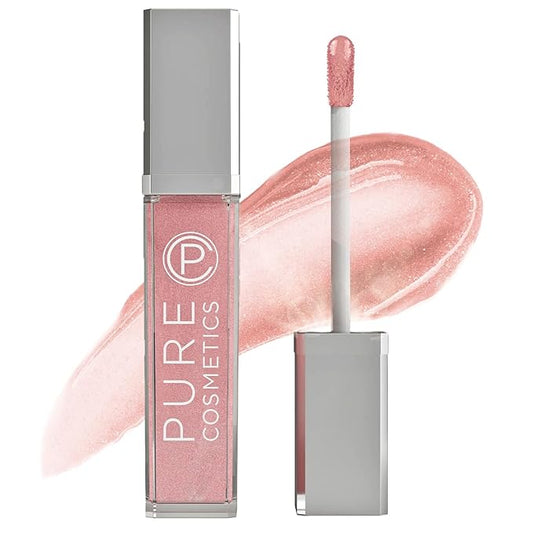 Pure Illumination Light-Up Lip Gloss with LED-Lit Applicator Brush + Side Mirror, Non-Sticky, Moisturizing Hydrating Lip Glosses with Lanolin, Jojoba Oil, & Vitamin E, Oopsy Daisy