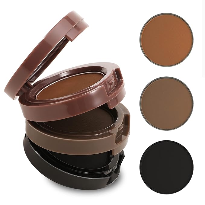 Boobeen 3 Color Eyebrow Powder Palette, Waterproof Eyebrow Makeup, Brow Definer to Shape Perfect Brow