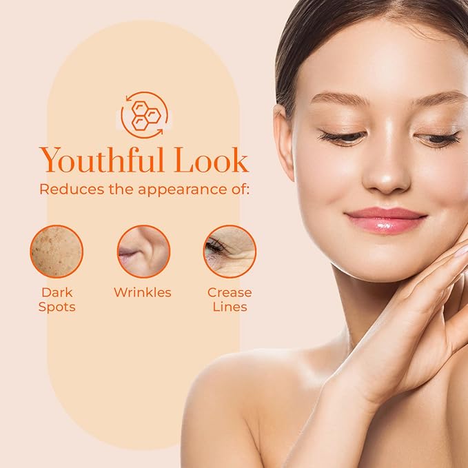 Clear Beauty Vitamin C & Collagen Day/Night Moisturizer - Dermatologist Tested, Restores & Brightens Skin Tone, Hydrating & Firming, Anti-Aging Cream, Cruelty Free Korean Skin Care - 2 Pack