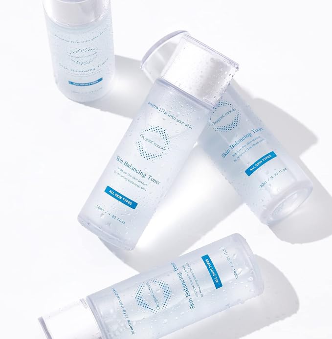 OxygenCeuticals Skin Balancing Toner – Hydrating & pH Balancing Facial Toner with Centella, Lavender & Freesia Extracts, Improves Skin Texture for Oily & Combination Skin. 4.23 fl.oz (120ml)