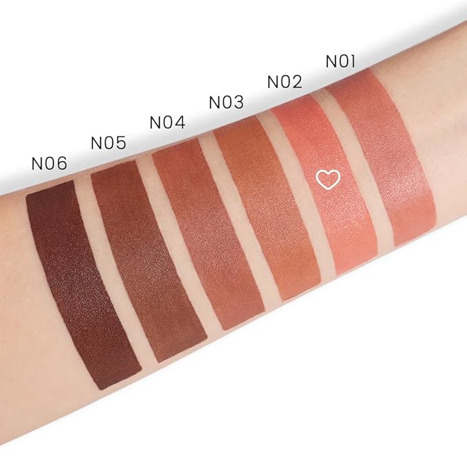 evpct 1Pcs Nude Pink Lipstick, Silky Velvet Matte Lipstick Pack Sets for Women, Long Lasting Smudge Proof Lipstick Lip Stain Makeup Kit matte lipstick 24 hours original N02