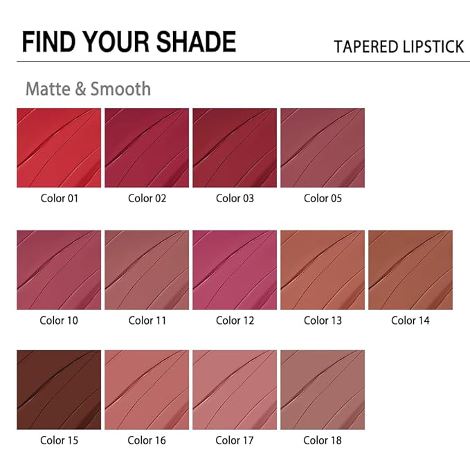 evpct Mauve Gradient Matte Lipstick Lip Liner Crayon Combo Pencil Set for Women Long Lasting Waterproof, Mauve Red Matte Cream Lip Liner and Lipstick Combo Makeup, Flawless Gradual Ombre Effect