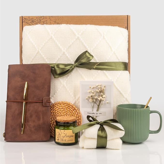 Anforsun Birthday Gifts for Women Self Care Gifts Get Well Soon Gifts, Care Package Gifts Basket for Women Mom Her Best Friends Sister Wife Girlfriend, Coworker