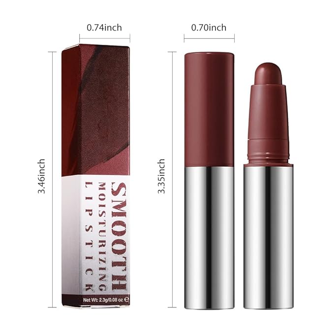 Chocolate Matte Lipstick Crayon for Women, Long Lasting Waterproof Velvet Lip Liner Pencil, High Pigment Creamy Lipstick, Longwear Non-Drying Lip Makeup Cruelty-free 24 Hours Original, 06#