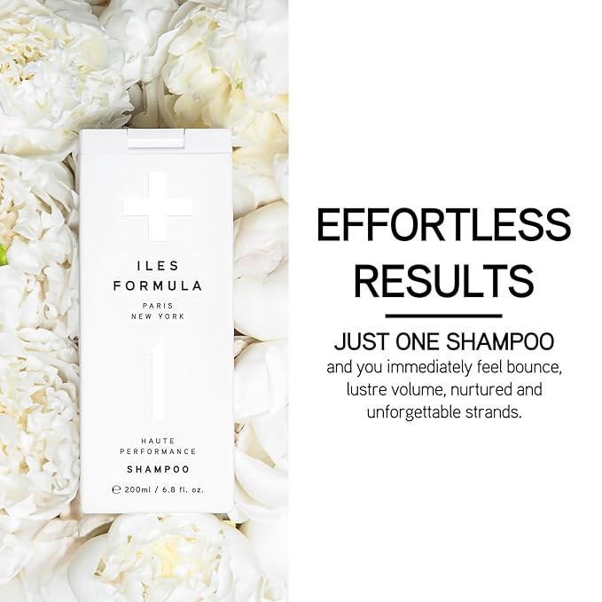 ILES FORMULA Shampoo for Dry, Damaged, Frizzy or Color Treated Hair - Hydrating, Sulfate Free Shampoo – Salon Grade, Color Safe, Moisturizing Formula that Controls Humidity & Boosts Shine