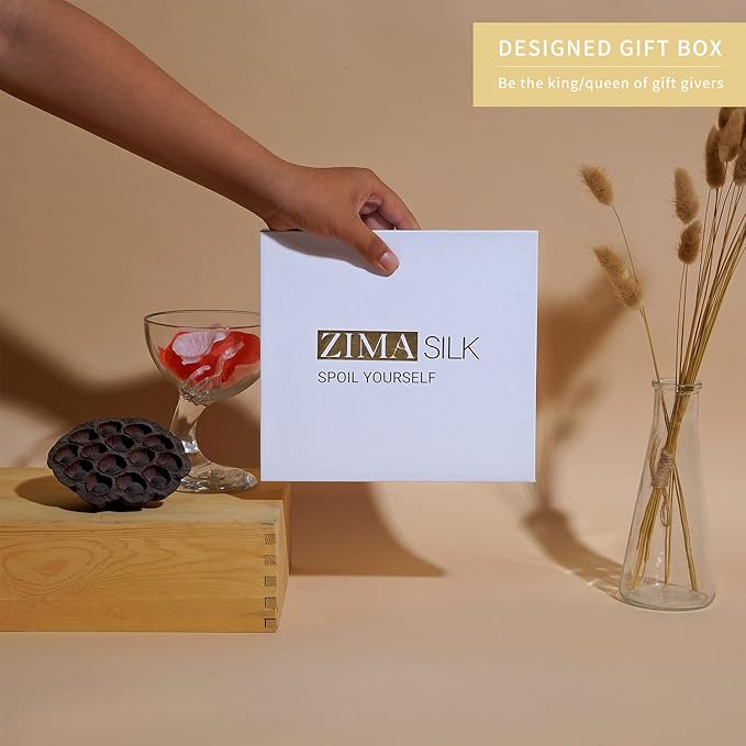 ZIMASILK 100% 22 Momme Mulberry Silk Bonnet for Sleeping, Double-Layer Silk, Natural Silk Hair Wrap for Hair Care with Elastic & Tie Band Stay On Head (1Pc, Peacock Green)