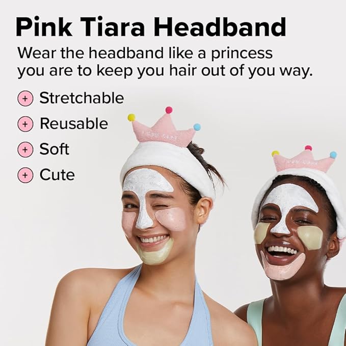 I DEW CARE Wash Off Face Mask Set - Scoop Party | Hyaluronic Acid Skincare Essentials, Moisturizing, Hydrating, Soothing, Exfoliating, Deep Cleansing Pore Refining, Stocking Stuffers