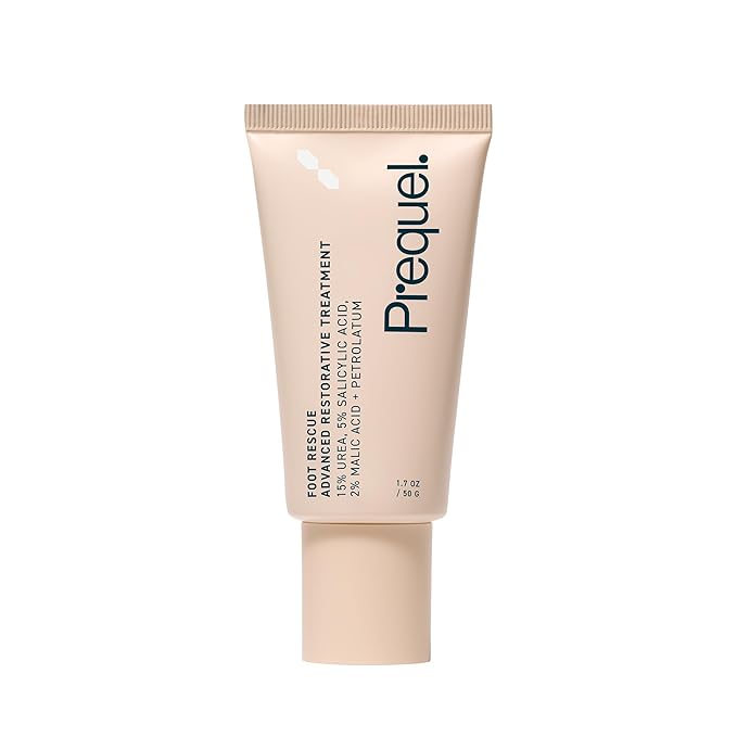 Prequel Skin Foot Rescue, Professional Foot Treatment with 15% Urea + Salicylic Acid. Advanced Cream For Dry Cracked Feet. Clinical-Grade Moisturizer. 1.7oz