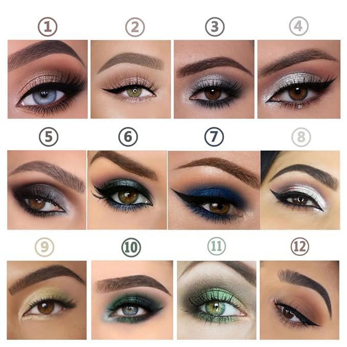 Green Eyeshadow Stick Makeup, Cream Shimmer Eye Shadow Pencil, Hypoallergenic Waterproof Long Lasting Crayon, Smooth Glitter Primer Palette Eyeliner Make up