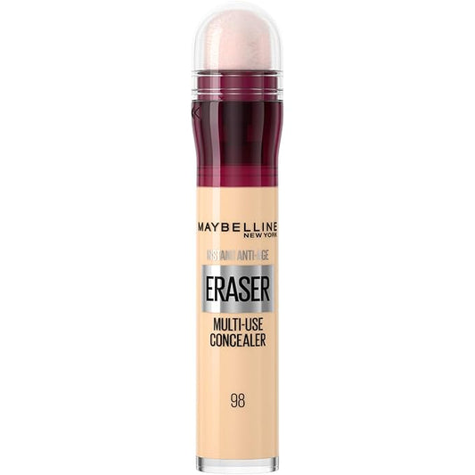 Maybelline Instant Age Rewind Instant Eraser Multi-Use Concealer, Crease-Resistant Coverage, Up to 12HR Moisturizing Wear, 98, 1 Count