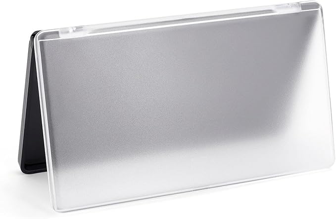 Magnetic Makeup Palette with Frosted Clear Top, 5 Pack Empty Eyeshadow Palettes depots Travel Storage Box for DIY Cosmetics Bronzer Highlights Powder (Small Palette - 5.5" x 3.1")