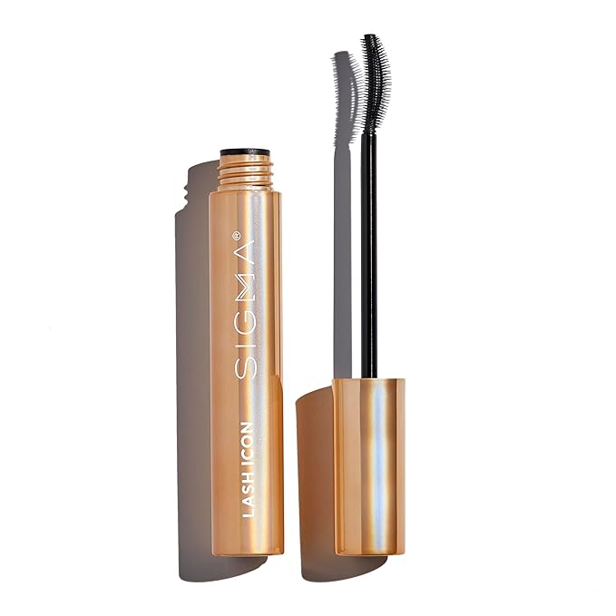 Sigma Beauty Lash Icon Lengthening and Volumizing Tubing Mascara Black – Smudge Resistant Mascara with Curved Wand, Lightweight Buildable Formula for Defined, Lifted Lashes and All Day Wear