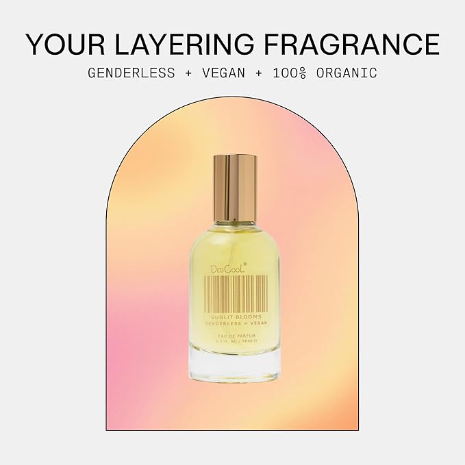 DedCool Eau de Parfum (Sunlit Blooms- 1.7 fl oz) with Notes of Orange Blossom, White Floral, Salty Vanilla, Perfume for Men & Women, Long Lasting, Luxury Fragrance, Non-Toxic, Vegan, Fragrance For All