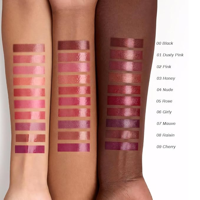 Kaely Honey Lipstick Tinted Lip Balm, Hydrating Shine Lipstick for Women Dry Lips, Moisturizing Nourishing Glossy Lip Gloss Stain Makeup, Sheer Lightweight, Vegan & Cruelty-Free, 03