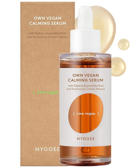 Own Vegan Calming Serum - Intensive Soothing Face Serum - Highly Concentrated Formula with Sophora Flavescens Extract, Hyaluronic Acid and Panthenol - Moisturizing Ampoule Skincare 1.69 fl.oz.