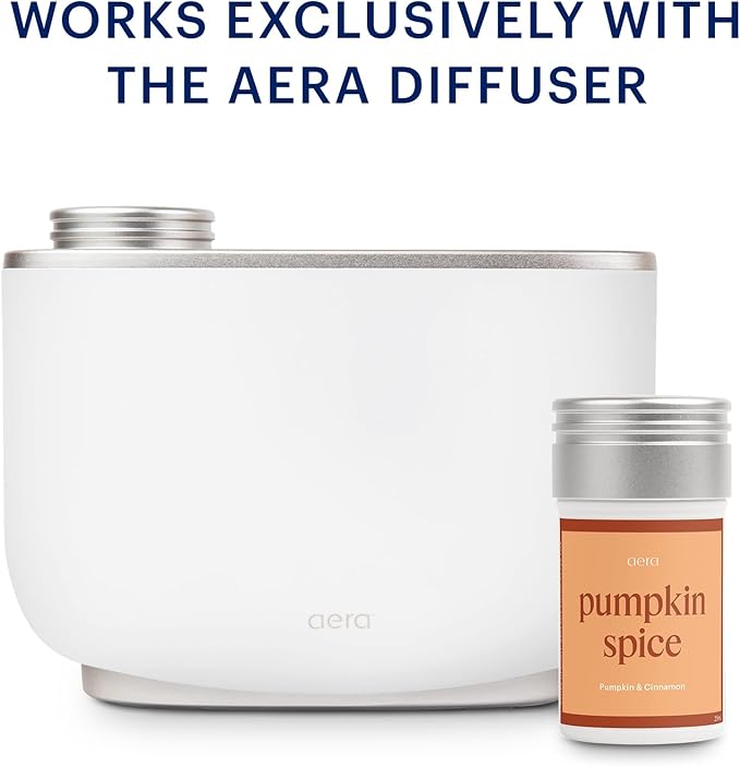 Aera Pumpkin Spice Home Fragrance Scent Refill - Notes of Pumpkin, Clove and Vanilla - Works with The Aera Diffuser - Limited Edition