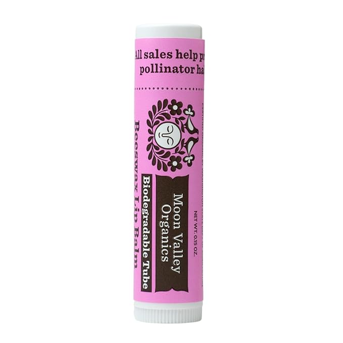 MOON VALLEY ORGANICS Organic Herbal Lip Balm Blackberry, 0.15 OZ